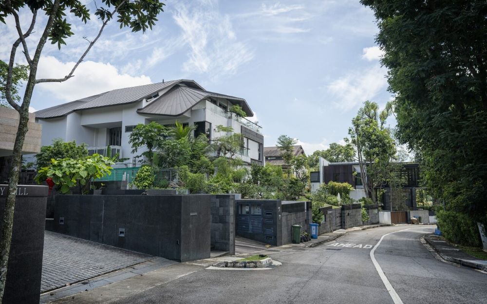 Homes in the Cluny Hill neighbourhood, near the Singapore Botanic Gardens, command a high price