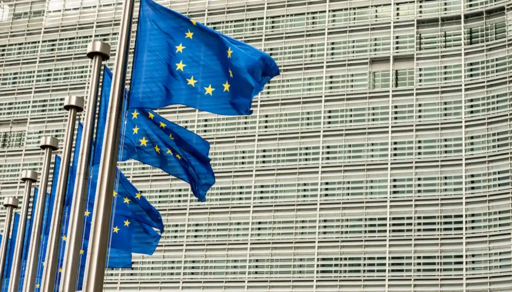EU flags near EU headquarters The investment migration industry at a crossroads body